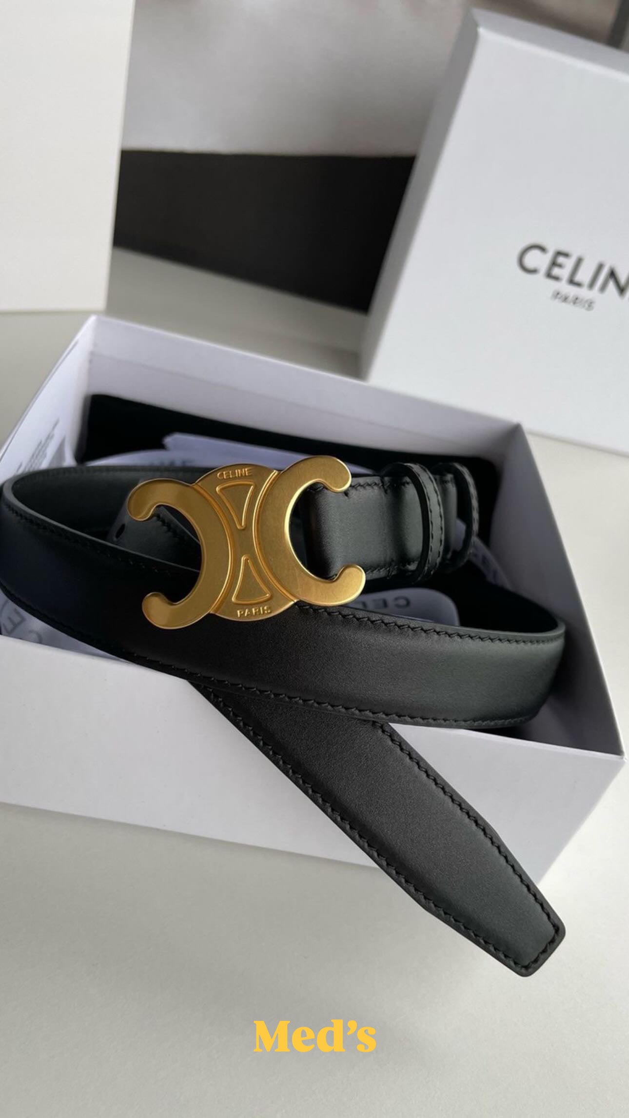 Ceinture CELINE Femme en cuir premium