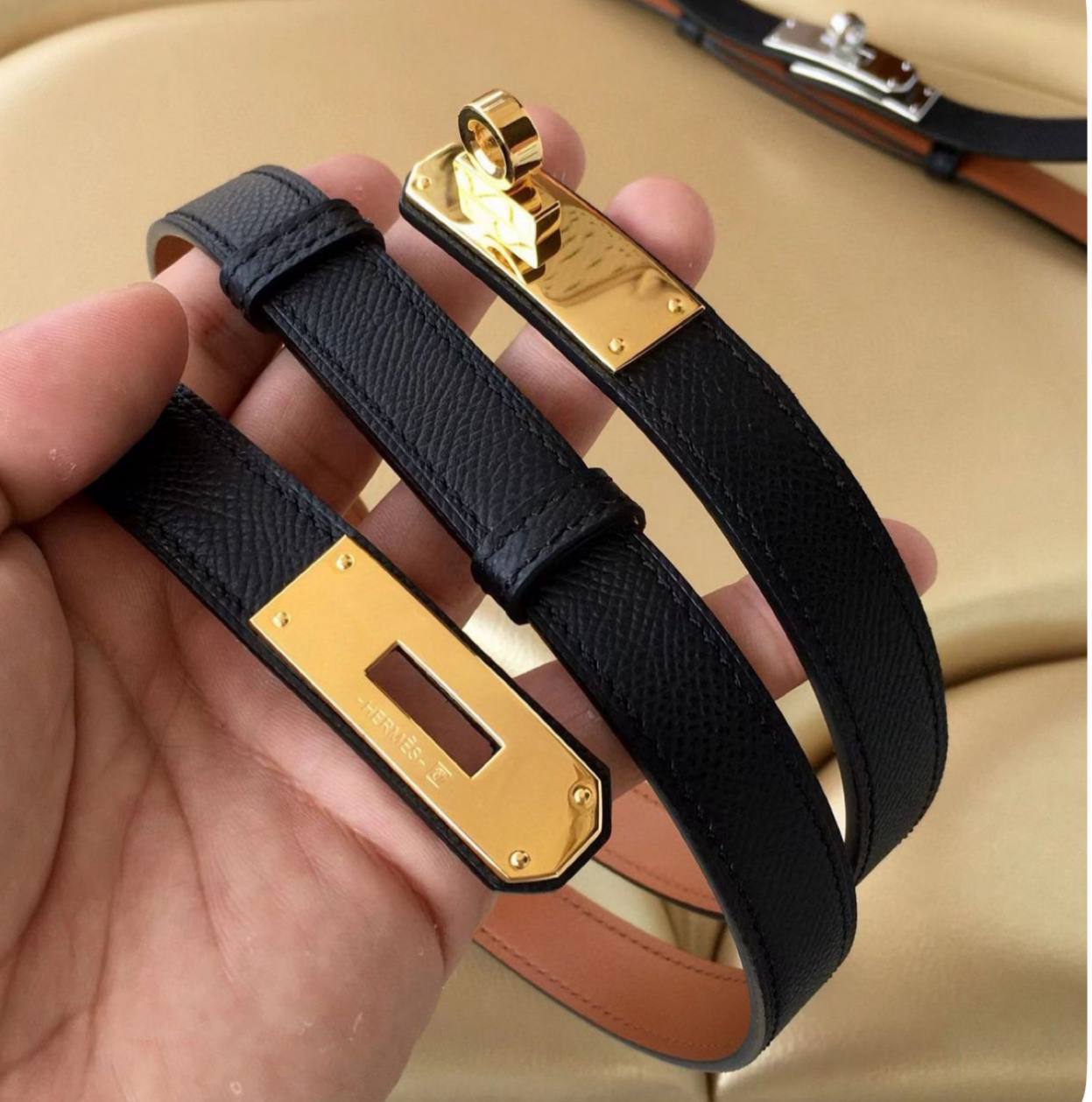 Ceinture hermes Femme en cuir premium