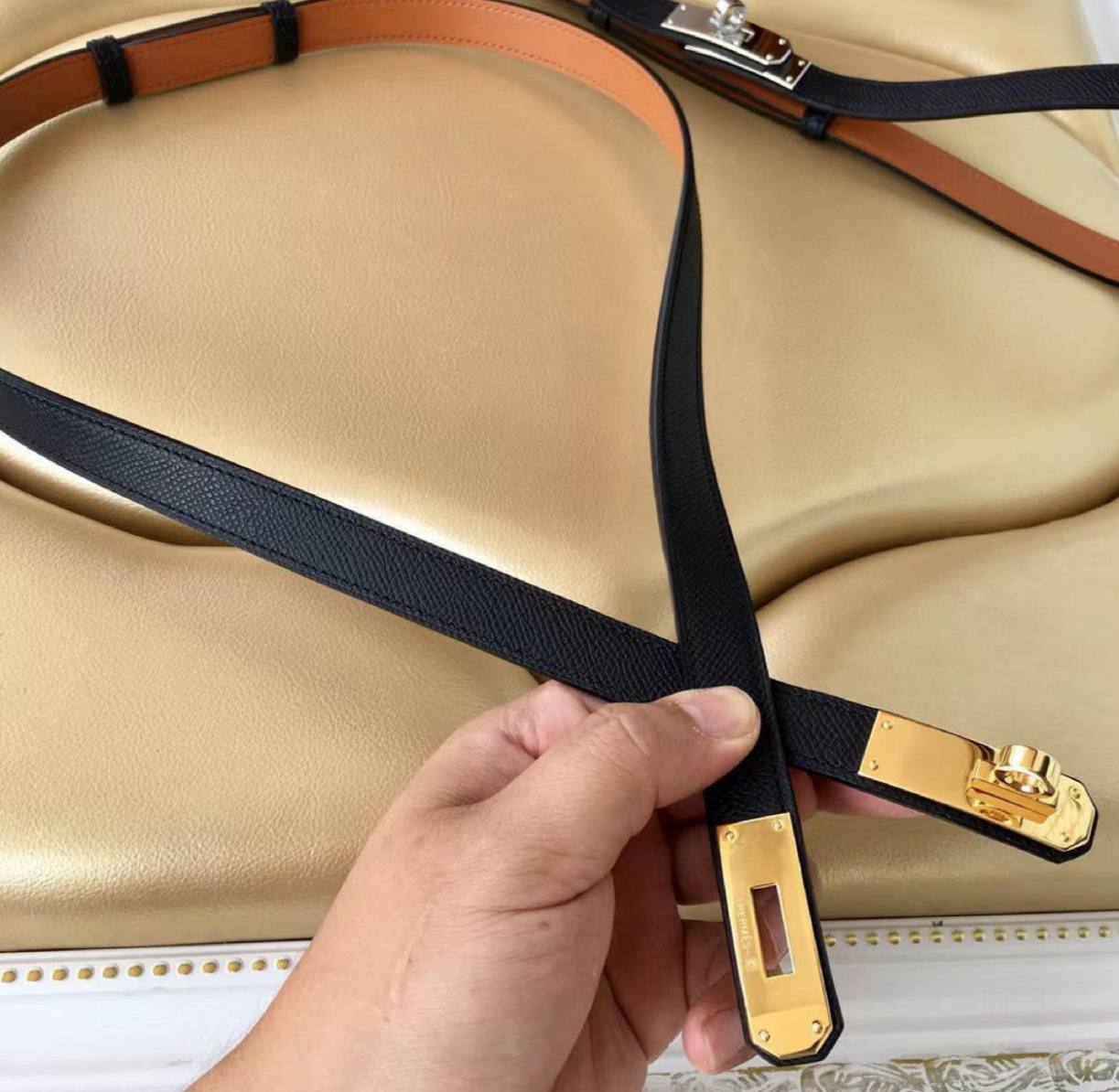 Ceinture hermes Femme en cuir premium